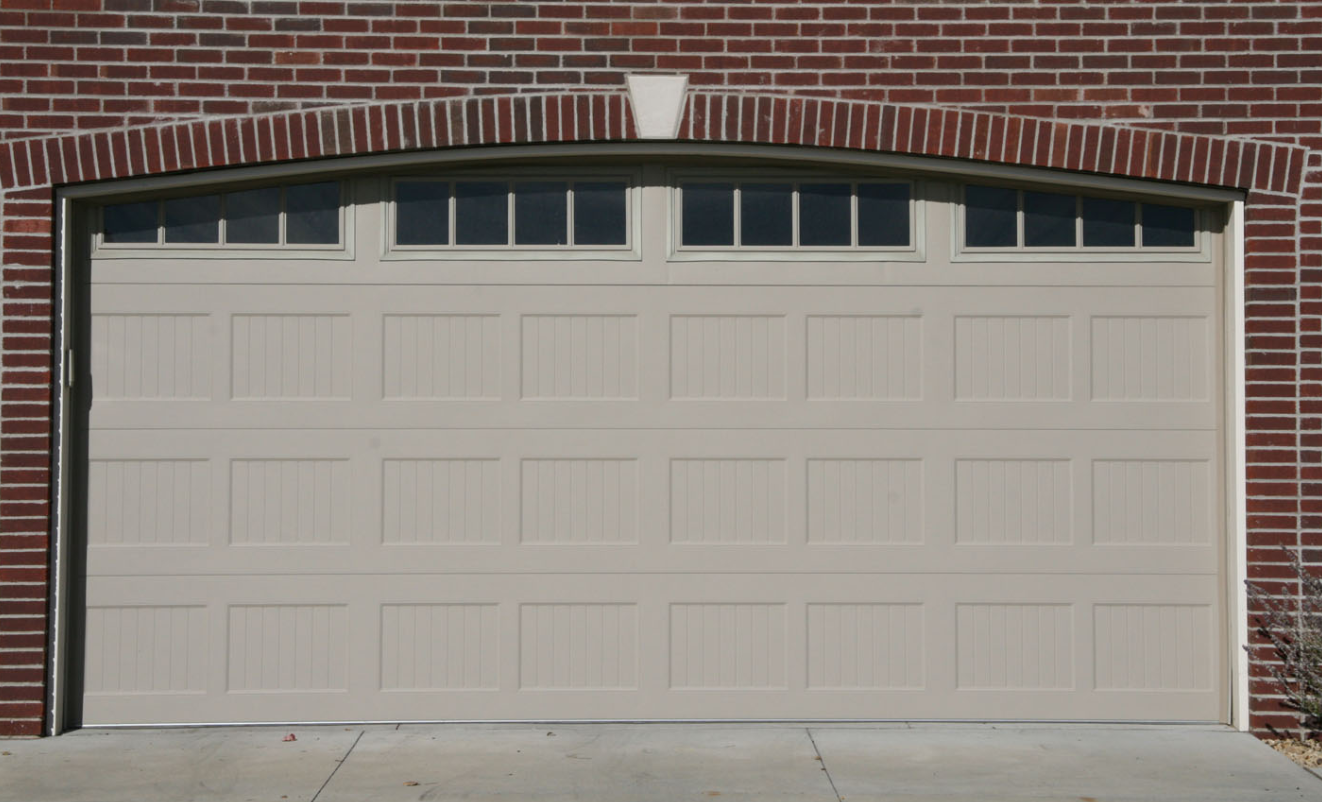 New replace garage door in Whitehall, Ohio.