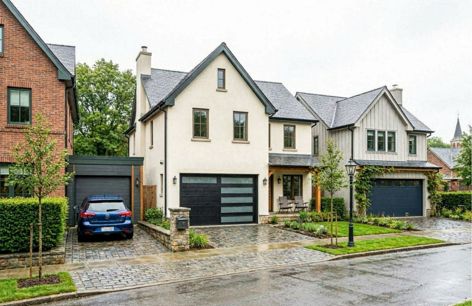 Professional garage door repair service in English Village, Whitehall.